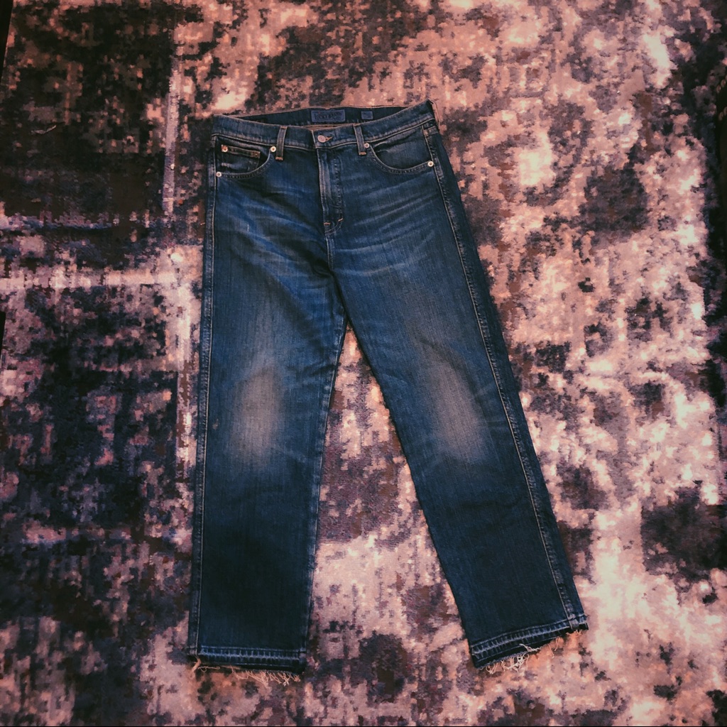 Lucky Brand Authentic Straight Crop Denim Jeans